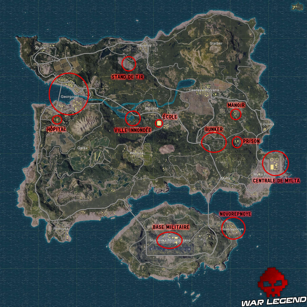 Guide Pubg Erangel Les Meilleurs Points D Int R Ts