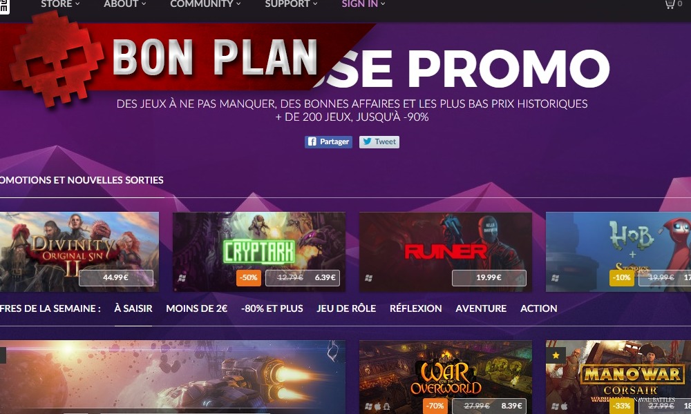 La Grosse  Promo  arrive sur GoG D couvrez notre s lection