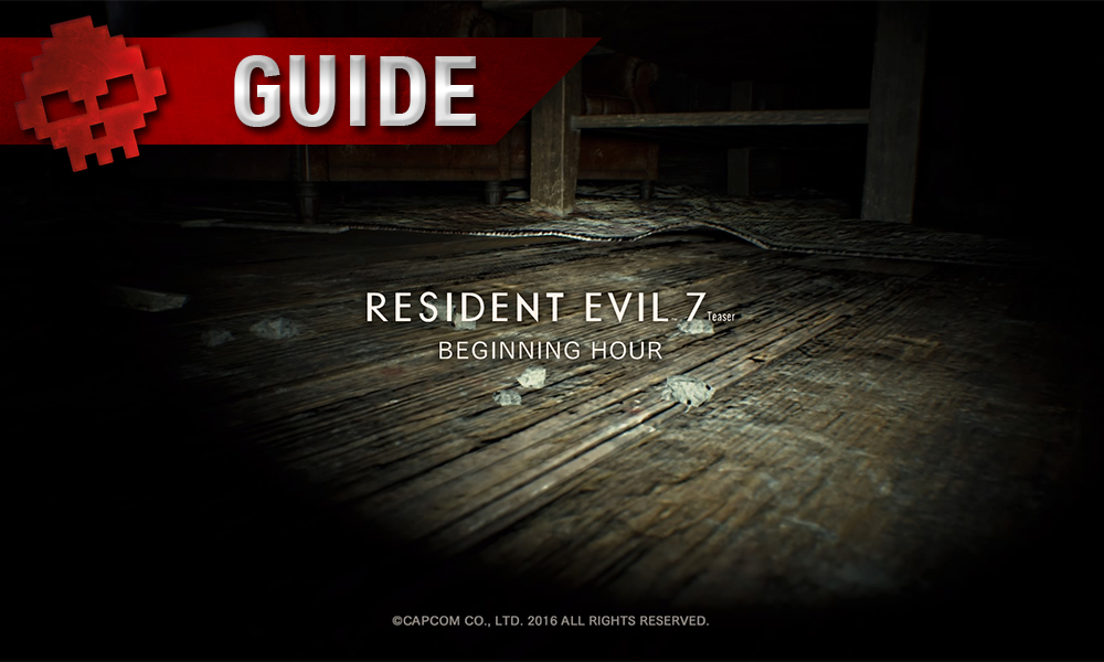 Guide Resident Evil 7 - Débloquer du contenu exclusif pour le jeu final parquet logo du jeu