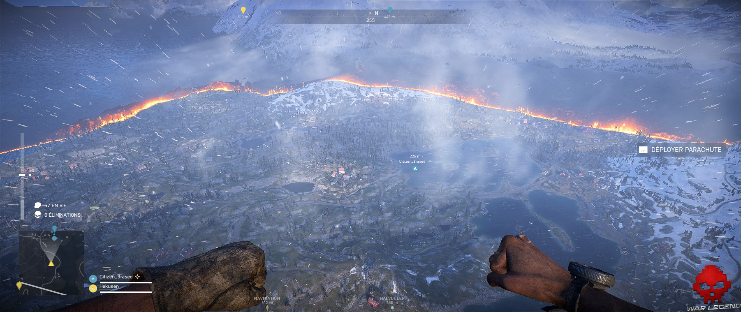 Retest battlefield V carte vue aérienne