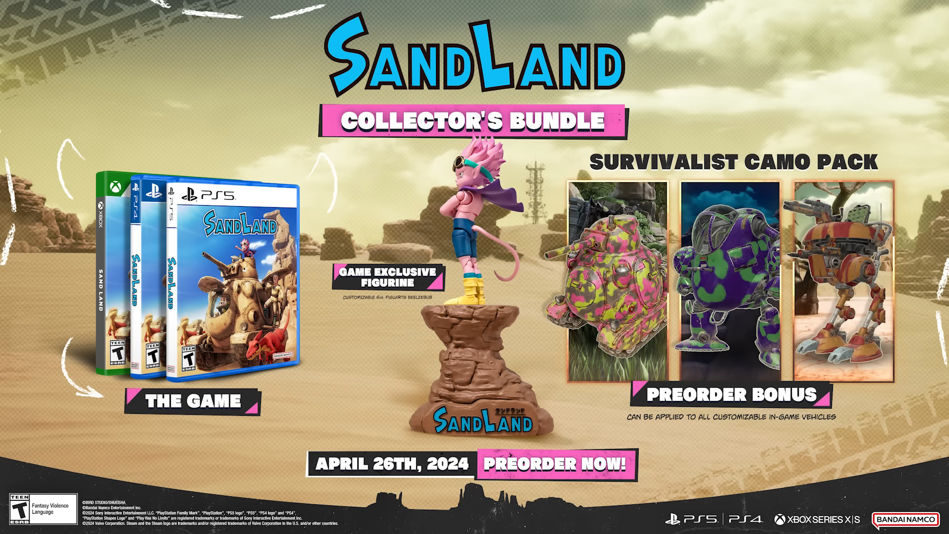 Une date de sortie et une édition collector pour Sand Land