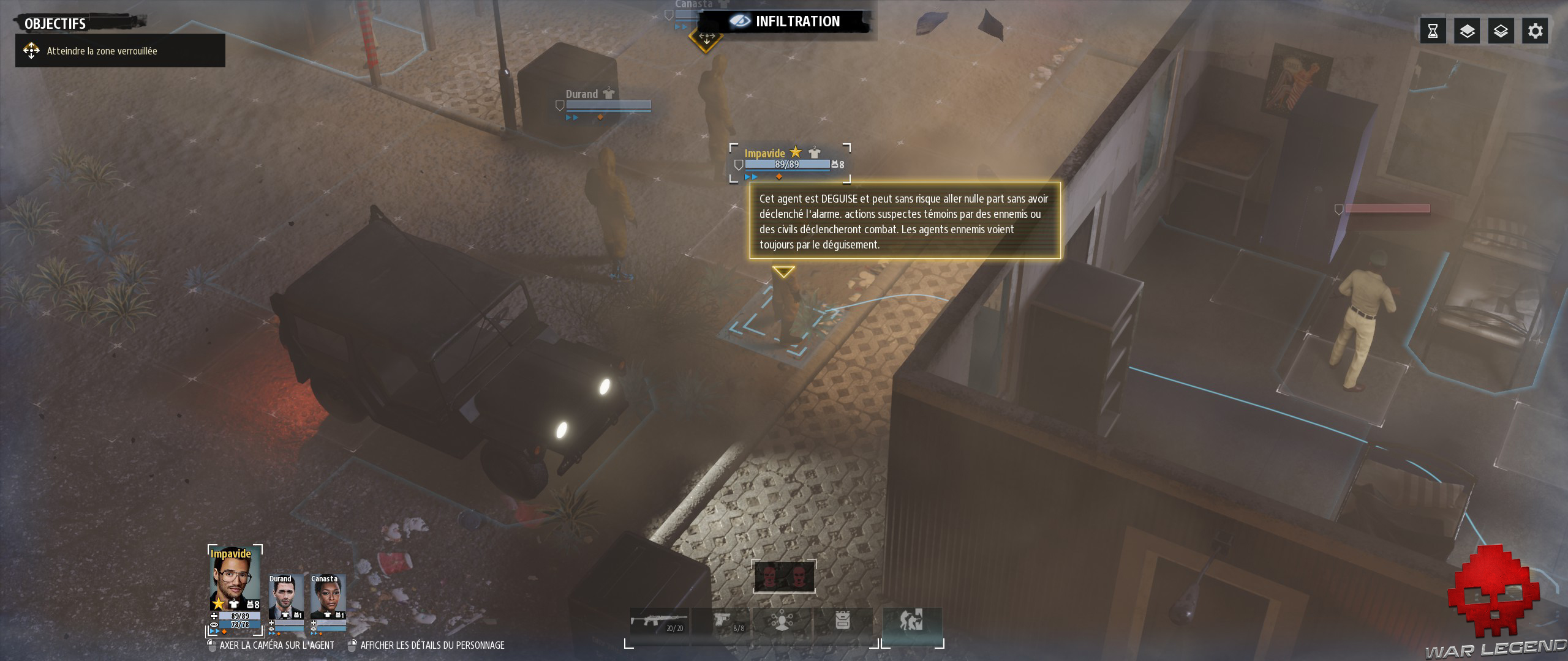 Test Phantom Doctrine texte avertissement action suspecte