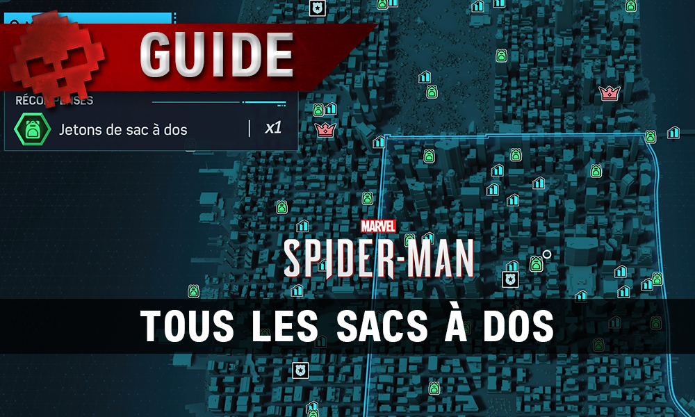 Vignette guide tous les sacs à dos spider-man